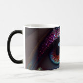 カラフルファンタジーかわいらしグリッターアイクローズアップ モーフィングマグカップ (左)