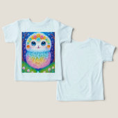 カラフルファンタジーアニマルプリントTシャツ (デザイン正面&裏面)