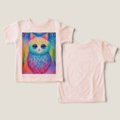 カラフルファンタジーアニマルプリントTシャツ (デザイン正面&裏面)