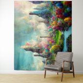 カラフルファンタジーエイリアン自然景観 タペストリー (インサイチュ)
