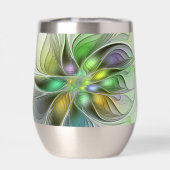 カラフルファンタジーフラワーモダン抽象芸術フラクタル (背面)