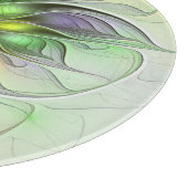 カラフルファンタジーフラワーモダン抽象芸術フラクタル カッティングボード (角)