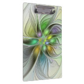 カラフルファンタジーフラワーモダン抽象芸術フラクタル クリップボード (右)