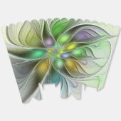 カラフルファンタジーフラワーモダン抽象芸術フラクタル フェイバーボックス (見開き)