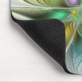 カラフルファンタジーフラワーモダン抽象芸術フラクタル マウスパッド (コーナー)