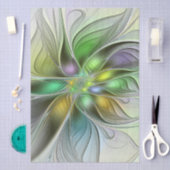 カラフルファンタジーフラワーモダン抽象芸術フラクタル 薄葉紙 (クラフト)