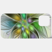 カラフルファンタジーフラワーモダン抽象芸術フラクタル Case-Mate iPhoneケース (裏面 (横))