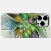 カラフルファンタジーフラワーモダン抽象芸術フラクタル Case-Mate iPhoneケース (裏面 (横))