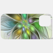 カラフルファンタジーフラワーモダン抽象芸術フラクタル Case-Mate iPhoneケース (裏面 (横))