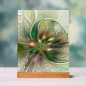 カラフルファンタジーモダン抽象芸術フラクタル花 アクリルサイン (ニュートラル)