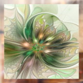 カラフルファンタジーモダン抽象芸術フラクタル花 ウィンドウサイン (シート2)