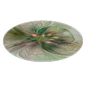 カラフルファンタジーモダン抽象芸術フラクタル花 カッティングボード (角)