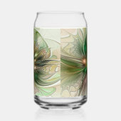 カラフルファンタジーモダン抽象芸術フラクタル花 ガラス缶 (右)