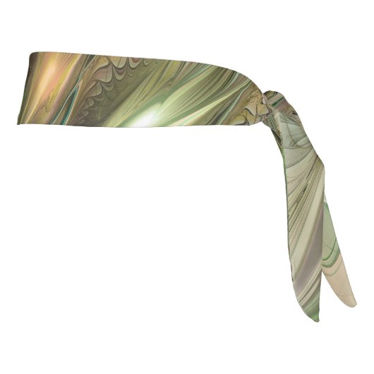 カラフルファンタジーモダン抽象芸術フラクタル花 タイヘッドバンド (回転90)