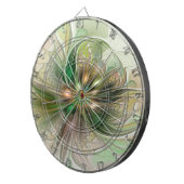 カラフルファンタジーモダン抽象芸術フラクタル花 ダーツボード (正面右)