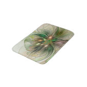 カラフルファンタジーモダン抽象芸術フラクタル花 バスマット (アングル)