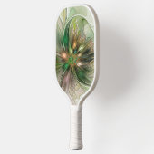 カラフルファンタジーモダン抽象芸術フラクタル花 ピックルボールラケット (左)