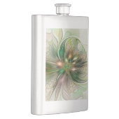 カラフルファンタジーモダン抽象芸術フラクタル花 フラスク (右)