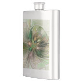 カラフルファンタジーモダン抽象芸術フラクタル花 フラスク (左)