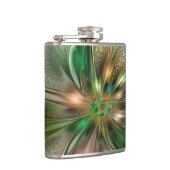 カラフルファンタジーモダン抽象芸術フラクタル花 フラスク (右)