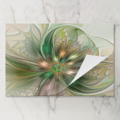 カラフルファンタジーモダン抽象芸術フラクタル花 ペーパーパッド (折り畳み)