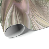 カラフルファンタジーモダン抽象芸術フラクタル花 ラッピングペーパー (ロールコーナー)