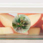 カラフルファンタジーモダン抽象芸術フラクタル花 ラベル (貼付)