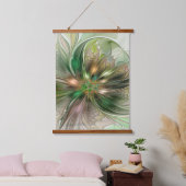 カラフルファンタジーモダン抽象芸術フラクタル花 吊り下げ型タペストリー (寝室)