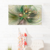 カラフルファンタジーモダン抽象芸術フラクタル花 横断幕 (インサイチュ)