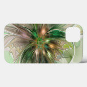 カラフルファンタジーモダン抽象芸術フラクタル花 Case-Mate iPhoneケース (裏面 (横))