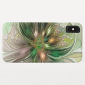 カラフルファンタジーモダン抽象芸術フラクタル花 Case-Mate iPhoneケース (裏面(横))