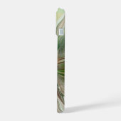 カラフルファンタジーモダン抽象芸術フラクタル花 iPhone 15ケース (左側面)