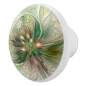 カラフルファンタジーモダン抽象芸術フラクタル セラミックノブ (右)