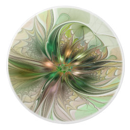 カラフルファンタジーモダン抽象芸術フラクタル セラミックノブ