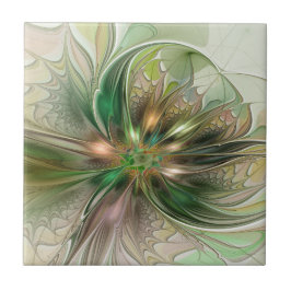 カラフルファンタジーモダン抽象芸術フラクタル タイル