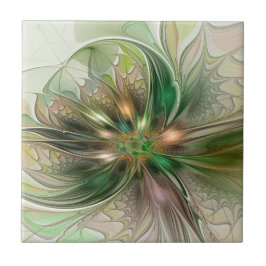 カラフルファンタジーモダン抽象芸術フラクタル タイル