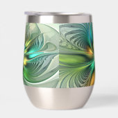 カラフルファンタジーモダン抽象芸術フラワーフラクタル (右面)