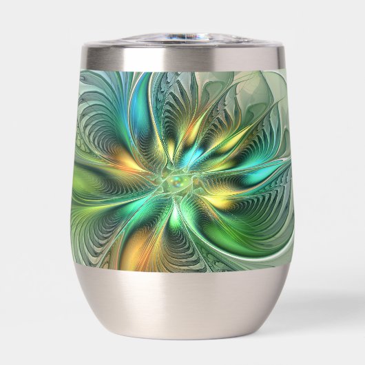 カラフルファンタジーモダン抽象芸術フラワーフラクタル (正面)