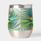 カラフルファンタジーモダン抽象芸術フラワーフラクタル (左面)