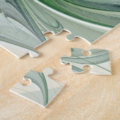 カラフルファンタジーモダン抽象芸術フラワーフラクタル ジグソーパズル (側面)