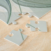 カラフルファンタジーモダン抽象芸術フラワーフラクタル ジグソーパズル (側面)