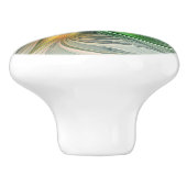 カラフルファンタジーモダン抽象芸術フラワーフラクタル セラミックノブ (側面)