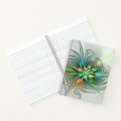 カラフルファンタジーモダン抽象芸術フラワーフラクタル ノートブック (内部)