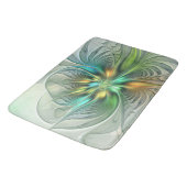 カラフルファンタジーモダン抽象芸術フラワーフラクタル バスマット (アングル)