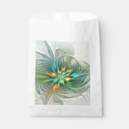 カラフルファンタジーモダン抽象芸術フラワーフラクタル フェイバーバッグ