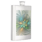 カラフルファンタジーモダン抽象芸術フラワーフラクタル フラスク (右)