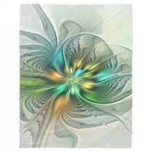 カラフルファンタジーモダン抽象芸術フラワーフラクタル