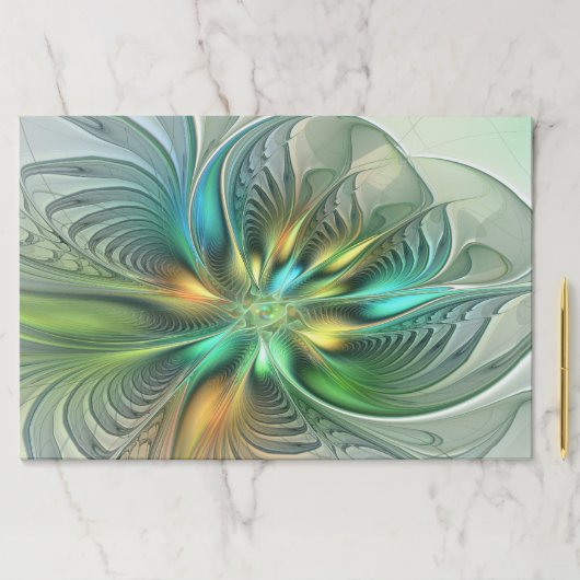 カラフルファンタジーモダン抽象芸術フラワーフラクタル ペーパーパッド (インサイチュ)