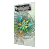 カラフルファンタジーモダン抽象芸術フラワーフラクタル ミニクリップボード (アングル2)