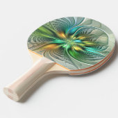 カラフルファンタジーモダン抽象芸術フラワーフラクタル 卓球ラケット (正面アングル)